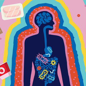Microbiome - Food - Medicine graphic